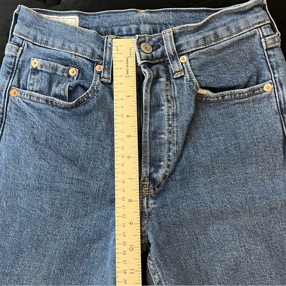 GAP Blue Straight-Leg Jeans Classic Denim Size 26/2L - Picture 5 of 6